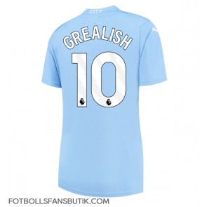 Manchester City Jack Grealish #10 Replika Hemmatröja Damer 2023-24 Kortärmad